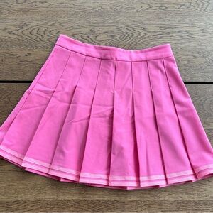 Cute Pink Pleated Skirt